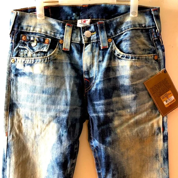 NWT True Religion Men’s Straight Denim Made in USA ; Y2K Version - Picture 4 of 8